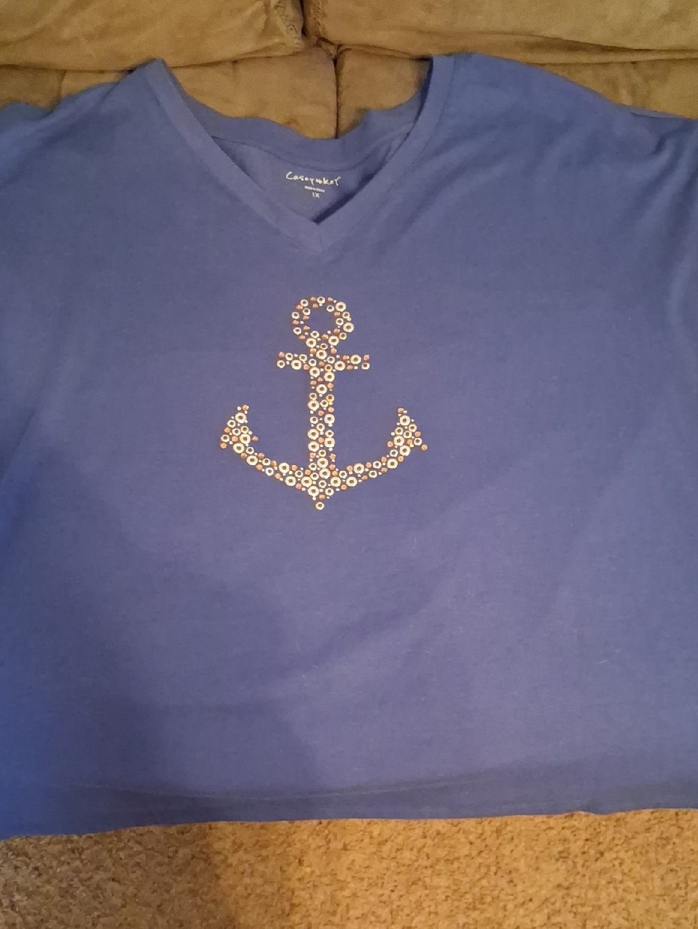 Anchor Cap Sleeve Top
